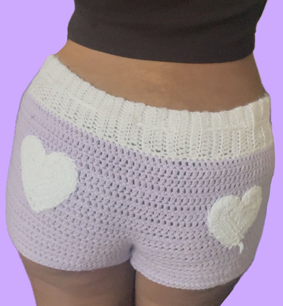 Lovey Dovey Lavender Shorts