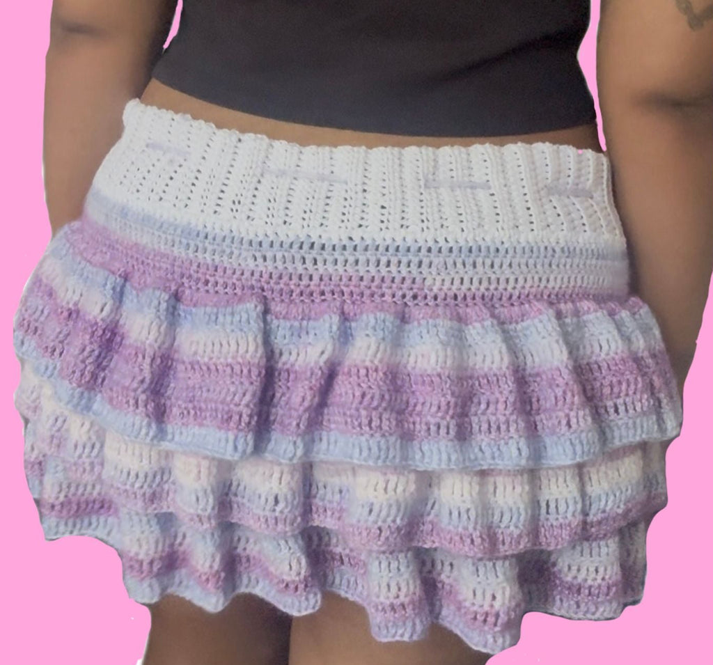 Pastel Princess Layered Mini Skirt