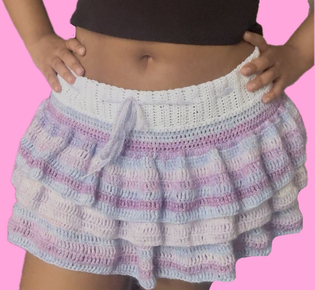 Pastel Princess Layered Mini Skirt